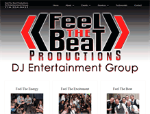 Tablet Screenshot of feelthebeatpro.net